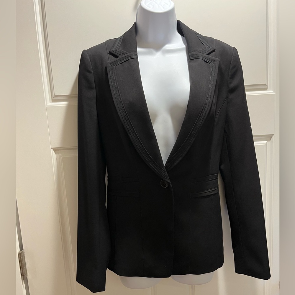 Black Embroidered Blazer